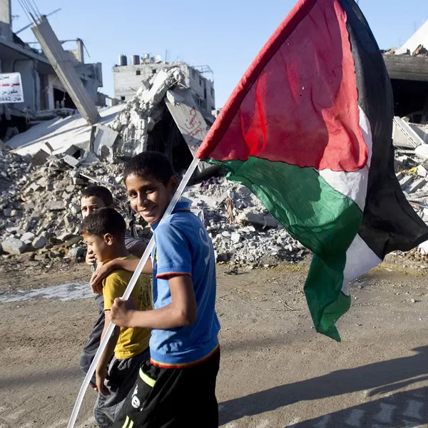 Child smiling in Gaza 2