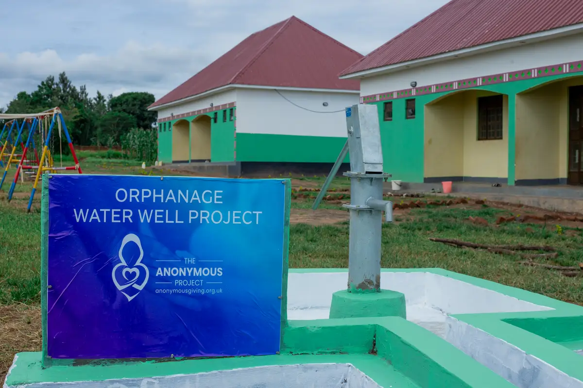 Children at the water well