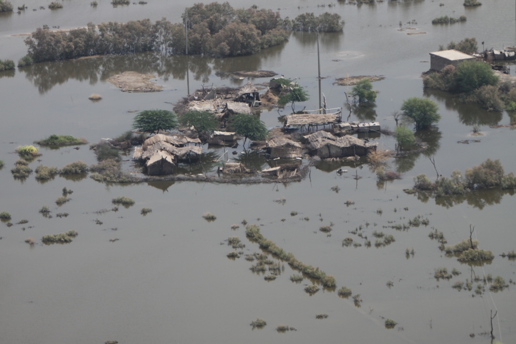 Flooded settlements